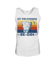 Let The Evening Be-gin Unisex Tank tile