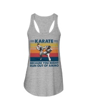 Karate Because You Might Run Out Of Ammo Ladies Flowy Tank tile