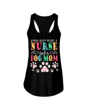 Nurse Dog Mom Ladies Flowy Tank tile
