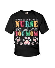 Nurse Dog Mom Youth T-Shirt tile