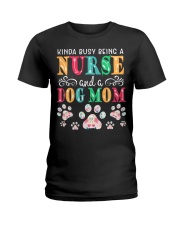 Nurse Dog Mom Ladies T-Shirt front