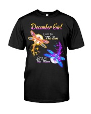 December Girl Live By The Sun Love By The Moon Classic T-Shirt front