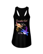 December Girl Live By The Sun Love By The Moon Ladies Flowy Tank tile
