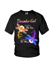 December Girl Live By The Sun Love By The Moon Youth T-Shirt tile
