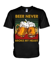 Beer Never Broke My Heart V-Neck T-Shirt tile