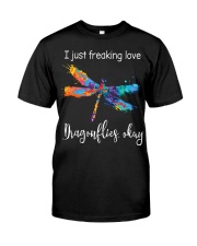 I Just Freaking Love Dragonflies Okay Classic T-Shirt front