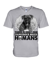 There Is Only One Dangerous Breed V-Neck T-Shirt tile