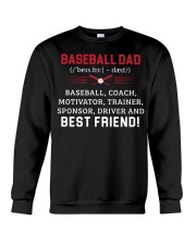 Baseball Dad Best Friend Crewneck Sweatshirt tile