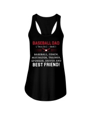 Baseball Dad Best Friend Ladies Flowy Tank tile