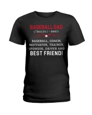 Baseball Dad Best Friend Ladies T-Shirt front