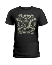 Real Men Drive Truck Ladies T-Shirt front