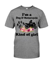 I'm A Dog And Motorcycle Kind Of Girl Premium Fit Mens Tee tile