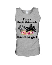 I'm A Dog And Motorcycle Kind Of Girl Unisex Tank tile