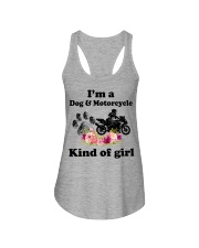 I'm A Dog And Motorcycle Kind Of Girl Ladies Flowy Tank tile