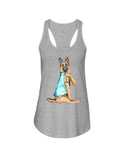 German Shepherd - I Love Mom Ladies Flowy Tank tile