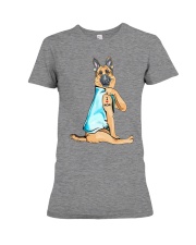 German Shepherd - I Love Mom Premium Fit Ladies Tee tile