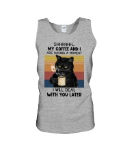 My Coffee And I Are Having A Moment Unisex Tank tile