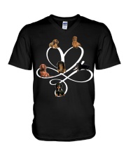Infinity Dog V-Neck T-Shirt tile