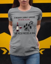 Limited Edition - Woman Also Needs A Dog On Wine Ladies T-Shirt apparel-ladies-t-shirt-lifestyle-04