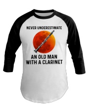 Never Underestimate An Old Man With A Clarinet Baseball Tee tile