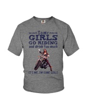Some Girls Go Riding And Drink Too Much Youth T-Shirt tile