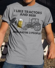 I Like Tractors And Beer - And Maybe 3 People Classic T-Shirt apparel-classic-tshirt-lifestyle-28