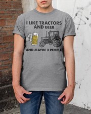 I Like Tractors And Beer - And Maybe 3 People Classic T-Shirt apparel-classic-tshirt-lifestyle-31