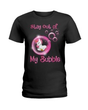 Stay Out Of My Bubble Ladies T-Shirt tile