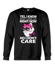 No I Dont Care Crewneck Sweatshirt tile