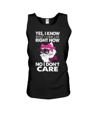 No I Dont Care Unisex Tank tile