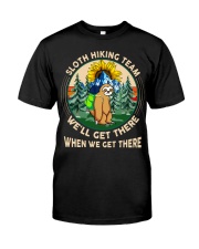 Sloth Hiking Team Classic T-Shirt front