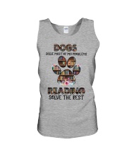 Dogs Solve Most Of My Problems Unisex Tank tile