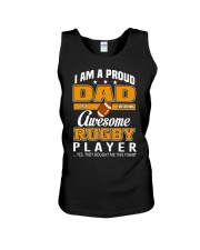 Rugby Player's Dad Unisex Tank tile