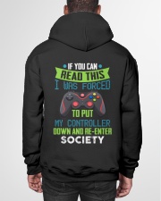 I Was Forced To Put My Controller Down Hooded Sweatshirt garment-hooded-sweatshirt-back-01