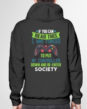 I Was Forced To Put My Controller Down Hooded Sweatshirt garment-hooded-sweatshirt-back-04