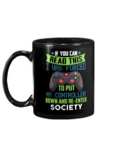 I Was Forced To Put My Controller Down Mug tile