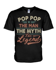 Pop Pop Legend V-Neck T-Shirt tile