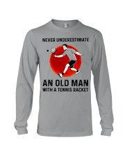 An Old Man With A Tennis Racket Long Sleeve Tee tile