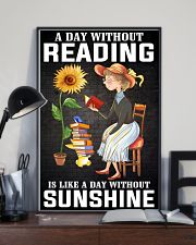 A Day Without Reading Like A Day Without Sunshine 24x36 Poster lifestyle-poster-2