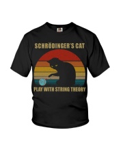 Schrodinger's Cat Play With String Theory Youth T-Shirt tile
