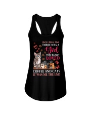 There Was A Girl Who Really Loved Coffee And Cats Ladies Flowy Tank tile