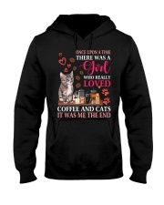 There Was A Girl Who Really Loved Coffee And Cats Hooded Sweatshirt tile