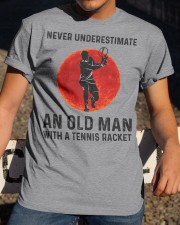 An Old Man With A Tennis Racket Classic T-Shirt apparel-classic-tshirt-lifestyle-28