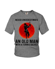 An Old Man With A Tennis Racket Youth T-Shirt tile