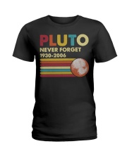 Pluto Never Forget - 1930 - 2006 Ladies T-Shirt front