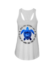 And Into The Ocean I Go Ladies Flowy Tank tile