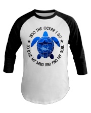 And Into The Ocean I Go Baseball Tee tile