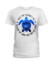 And Into The Ocean I Go Ladies T-Shirt tile