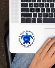 And Into The Ocean I Go Sticker - Single (Horizontal) aos-sticker-single-horizontal-lifestyle-front-11