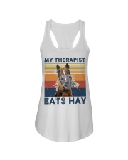My Therapist Eats Hay Ladies Flowy Tank tile
